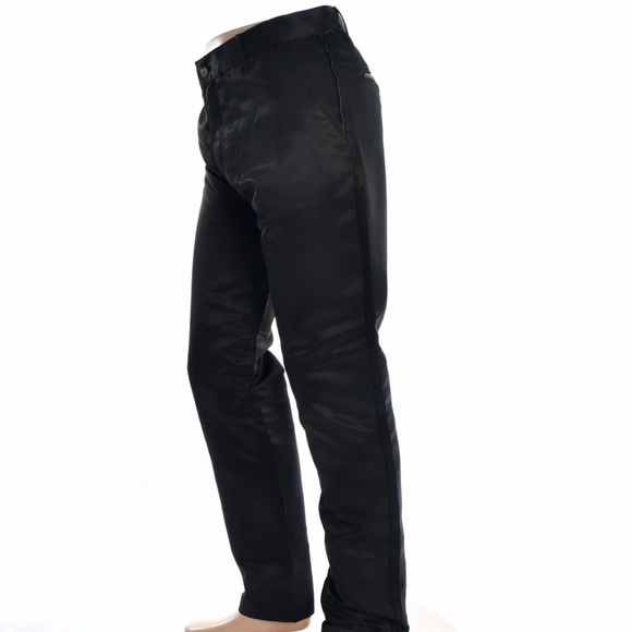 MEN’S PERRUZO BLACK SOFT DENIM PANTS - Picture 2 of 3